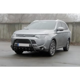 Frontbügel WT004 Schwarz (Edelstahl) Mitsubishi Outlander 2012-2021 Foto 4