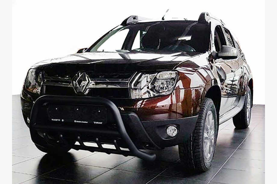 Renault Duster 2008–2017 Frontbügel ohne Schriftzug WT003 Schwarz (Edelstahl) Image