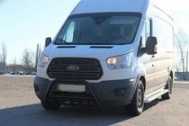 Ford Transit 2014- Frontschutzbügel WT003 Schwarz (Edelstahl) Foto 3