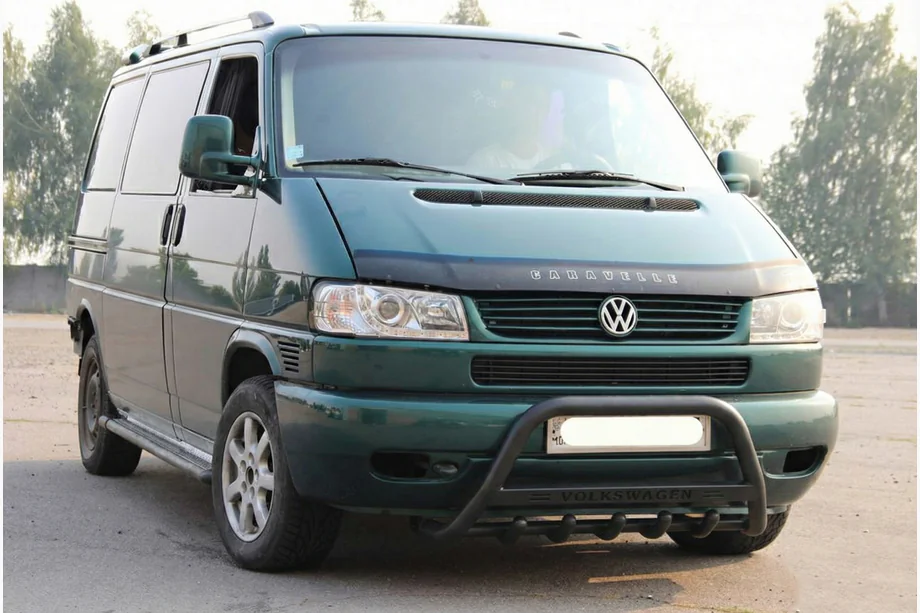 Volkswagen T4 Caravelle/Multivan 1990–2003 Frontbügel WT004 Schwarz (Edelstahl) Image