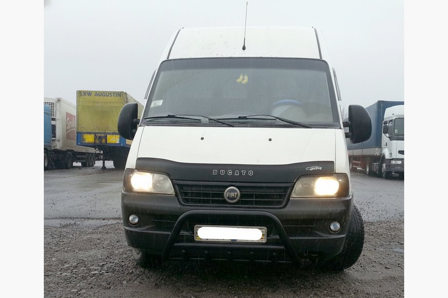 Fiat Ducato 1995-2006 Frontschutzbügel WT003 Schwarz (Edelstahl) Image