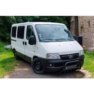 Frontschutzbügel WT003 Schwarz (Edelstahl) Peugeot Boxer 1994-2006 Foto 1