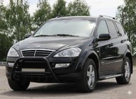 SsangYong Action 2005-2018 Frontbügel WT003 Schwarz Edelstahl Foto 3