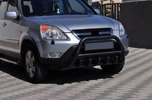 Honda CRV 2001-2006 Frontschutzbügel WT003 Schwarz (Edelstahl) Foto 5