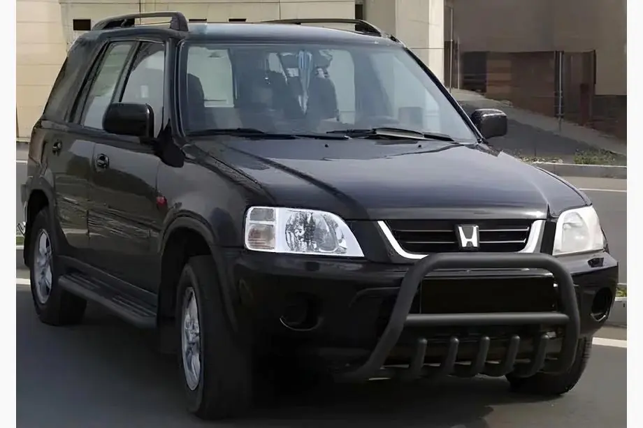 Honda CRV 1996-2001 Frontbügel WT003 Schwarz Edelstahl Image