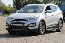 Hyundai Santa Fe 3 2012-2018 Frontbügel WT003 Schwarz (Edelstahl) Foto 5