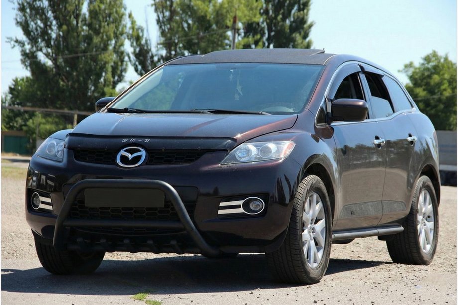Mazda CX-7 2006-2012 Frontschutz WT003 Schwarz (Edelstahl) Image