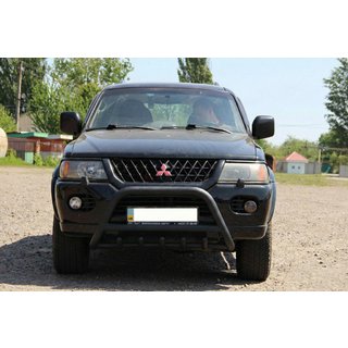 Frontbügel WT003 Schwarz Edelstahl Mitsubishi Pajero Sport 1996-2007 Foto 4