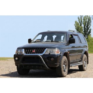 Frontbügel WT003 Schwarz Edelstahl Mitsubishi Pajero Sport 1996-2007 Foto 3
