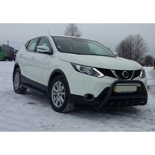 Frontbügel WT003 Schwarz Edelstahl Nissan Qashqai 2014-2021 Foto 1