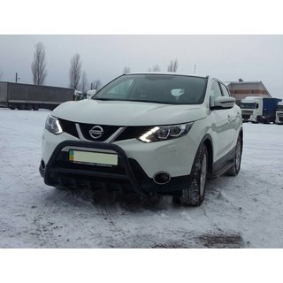 Frontbügel WT003 Schwarz Edelstahl Nissan Qashqai 2014-2021 Foto 4