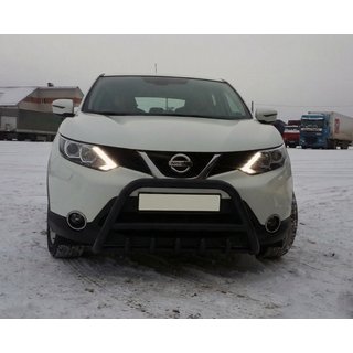 Frontbügel WT003 Schwarz Edelstahl Nissan Qashqai 2014-2021 Foto 3