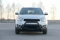 SsangYong Korando 2010-2019 Frontschutzbügel WT003 Schwarz (Edelstahl) Foto 4