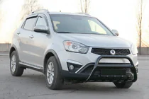 SsangYong Korando 2010-2019 Frontschutzbügel WT003 Schwarz (Edelstahl) Foto 1