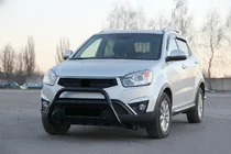 SsangYong Korando 2010-2019 Frontschutzbügel WT003 Schwarz (Edelstahl) Foto 3