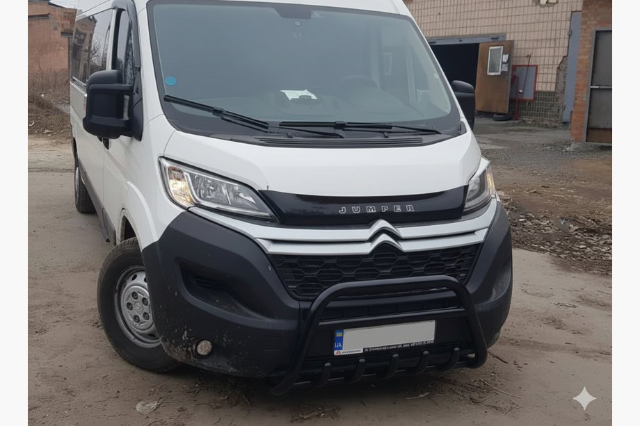 Fiat Ducato 2006-2025 Frontbügel WT003 Schwarz (Edelstahl) Image