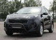 Kia Sportage 2015-2021 Frontbügel WT003 Schwarz Edelstahl Foto 1