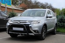Mitsubishi Outlander 2012-2021 Frontschutzbügel WT003 Schwarz (Edelstahl) Foto 3