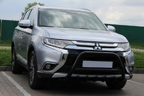 Mitsubishi Outlander 2012-2021 Frontschutzbügel WT003 Schwarz (Edelstahl) Foto 1
