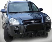 Hyundai Tucson JM 2004- Frontbügel WT004 Schwarz (Edelstahl) Foto 3