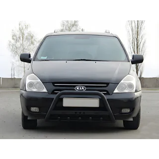 Frontbügel WT004 Schwarz (Edelstahl) Kia Carnival 2002-2013 Foto 1