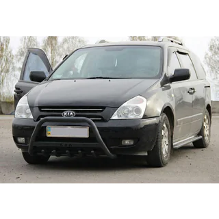 Frontbügel WT004 Schwarz (Edelstahl) Kia Carnival 2002-2013 Foto 3