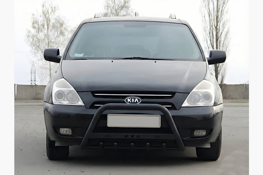 Kia Carnival 2002-2013 Frontbügel WT004 Schwarz (Edelstahl) Image