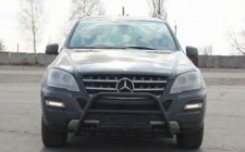 Mercedes ML W164 2005-2011 Frontschutzbügel WT003 Schwarz (Edelstahl) Foto 1