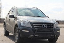 Mercedes ML W164 2005-2011 Frontschutzbügel WT003 Schwarz (Edelstahl) Foto 3