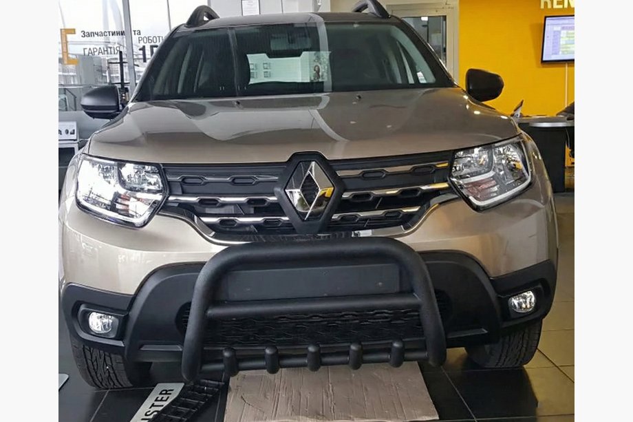 Renault Duster 2018-2024 Frontbügel ohne Schriftzug WT003 Schwarz (Edelstahl) Foto 7