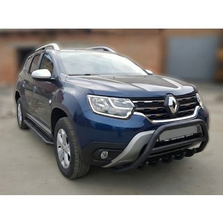 Frontbügel ohne Schriftzug WT003 Schwarz (Edelstahl) Dacia Duster 2018-2024 Foto 1
