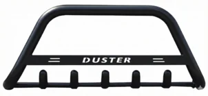 Dacia Duster 2018-2024 Frontbügel mit Aufschrift WT004 Schwarz (Edelstahl) Foto 5