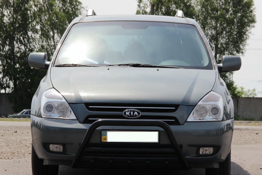 Kia Carnival 2002-2013 Frontbügel WT003 Schwarz Edelstahl Image