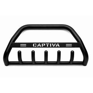 Frontbügel WT004 Schwarz (Edelstahl) Chevrolet Captiva 2006-2019 Foto 3