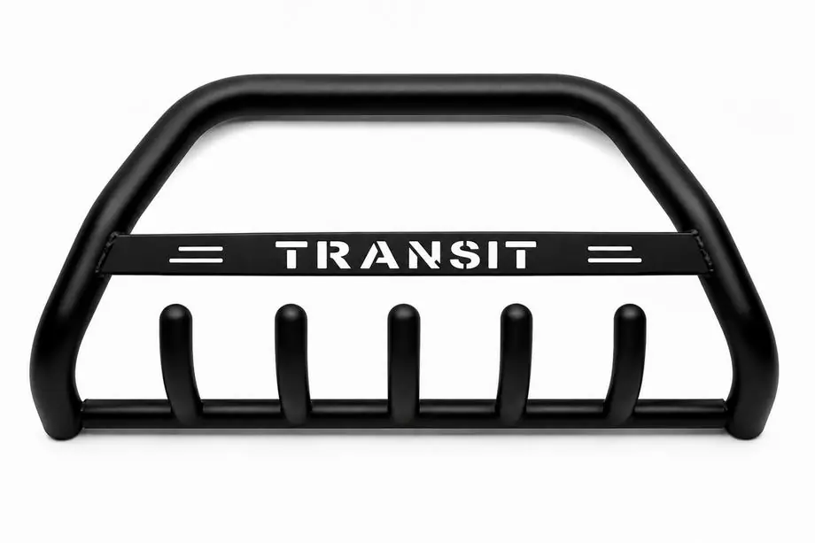 Ford Transit 1991-2000 Frontbügel WT004 Schwarz (Edelstahl) Image
