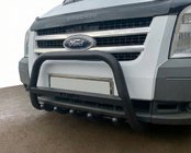 Ford Transit 2000–2014 Frontbügel WT004 Schwarz (Edelstahl) Foto 1