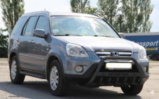 Honda CRV 2001-2006 Frontbügel WT004 Schwarz (Edelstahl) Foto 2