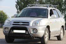 Hyundai Santa Fe 1 2000-2006 Frontbügel WT004 Schwarz (Edelstahl) Foto 1