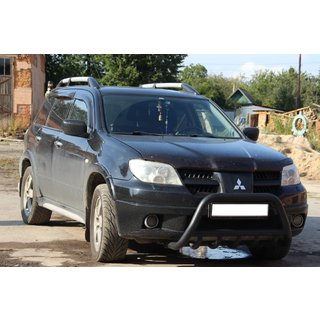 Frontbügel WT003 Schwarz Edelstahl Mitsubishi Outlander 2001-2006 Foto 1