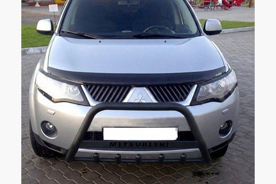 Mitsubishi Outlander 2006-2012 Frontbügel WT004 Schwarz (Edelstahl) Image