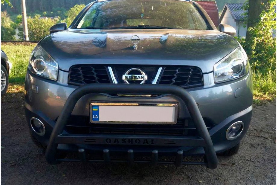 Nissan Qashqai 2007-2010 Frontbügel WT004 Schwarz (Edelstahl) Foto 1