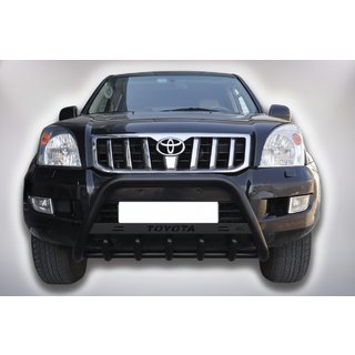 Frontbügel WT004 Schwarz (Edelstahl) Toyota Land Cruiser Prado 120 2002-2009 Foto 1