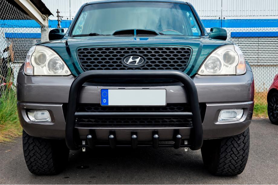 Hyundai Terracan 2001-2007 Frontbügel WT003 Schwarz Edelstahl Image