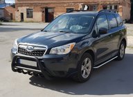 Subaru Forester 2013-2018 Frontbügel WT003 Schwarz Edelstahl Foto 1