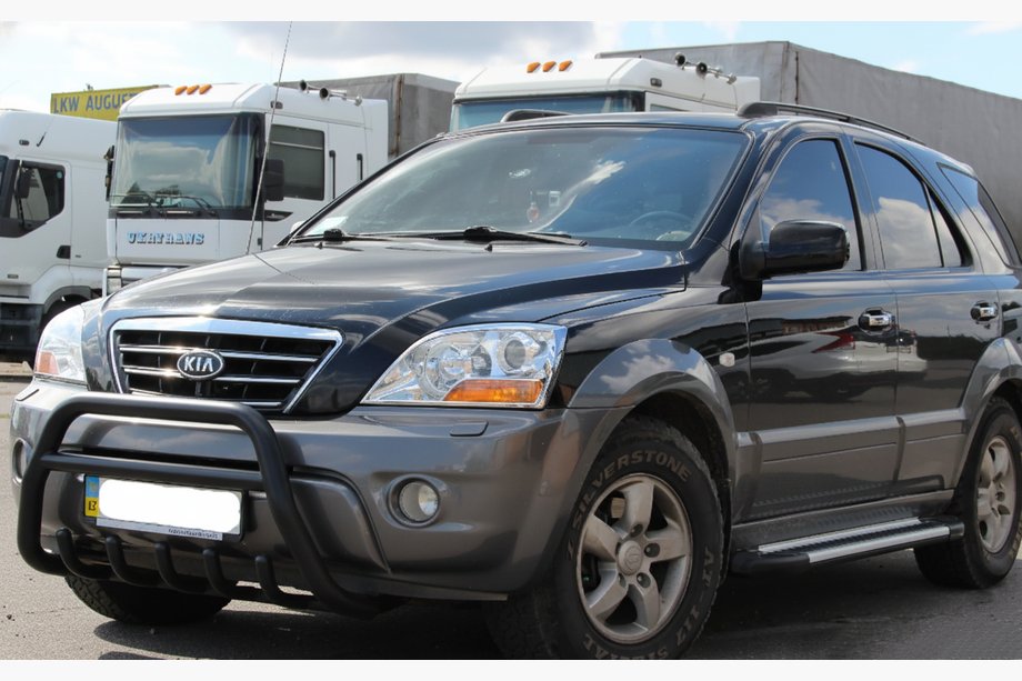 Kia Sorento I BL 2002-2009 Frontbügel WT003 Black-2 (Edelstahl) Image