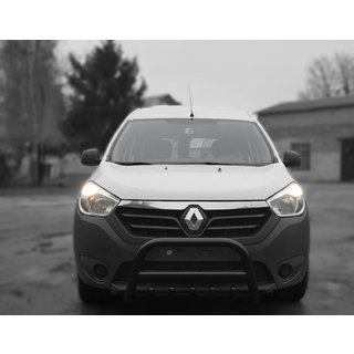 Frontbügel WT003 Schwarz Edelstahl Dacia Lodgy 2012-2022 Foto 3