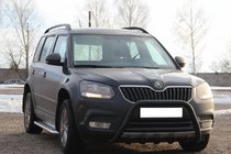 Skoda Yeti 2009-2017 Frontbügel WT003 Schwarz Edelstahl Foto 1