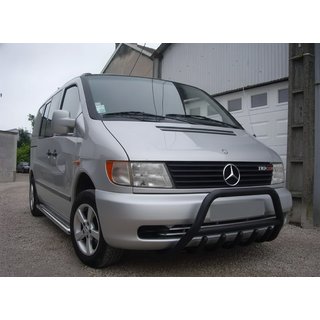 Frontschutzbügel WT003 Schwarz (Edelstahl) Mercedes Vito W638 1996-2003 Foto 1