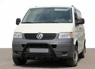 Volkswagen T5 Multivan 2003–2010 Frontschutzbügel WT003 Schwarz (Edelstahl) Foto 1