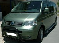 Volkswagen T5 Caravelle 2004-2010 Frontschutzbügel WT003 Schwarz (Edelstahl) Foto 3